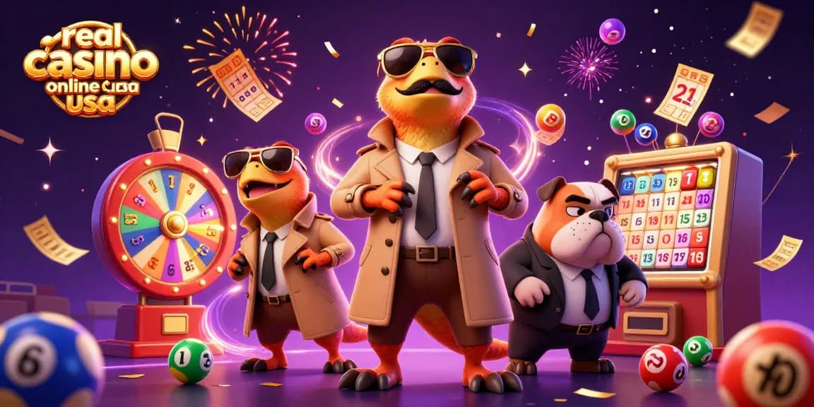 Experience excitement at a real money casino online usa with vibrant scenes and dynamic gaming elements.